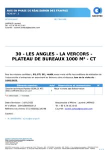 Avis technique Socotec